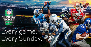 nfl sunday ticket promo - football players