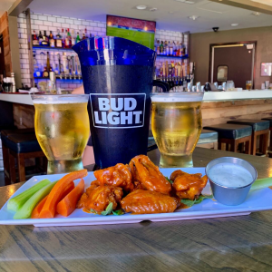 wings and bud light beer special